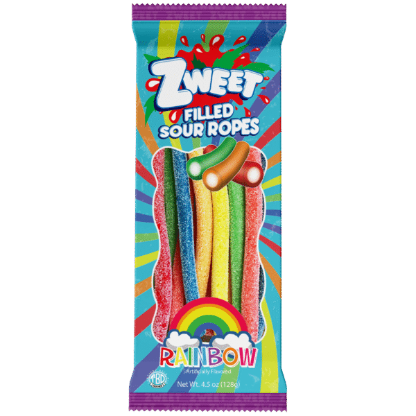 Sour Rainbow Filled Ropes | 4.5 oz