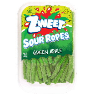 Sour Green Apple Filled Ropes | 10 oz