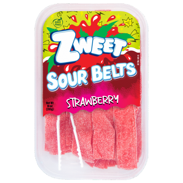Sour Strawberry Belts | 10 oz