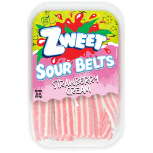 Sour Strawberry Cream Belts | 10 oz