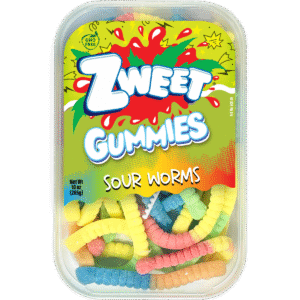 Sour Neon Worms | 10 oz