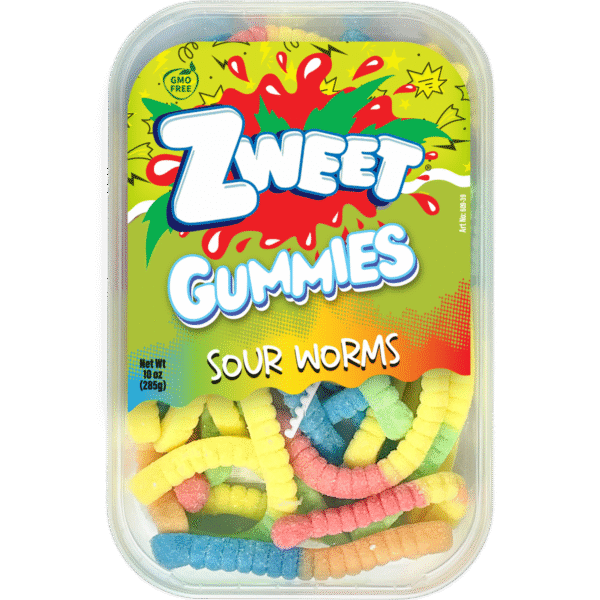 Sour Neon Worms | 10 oz