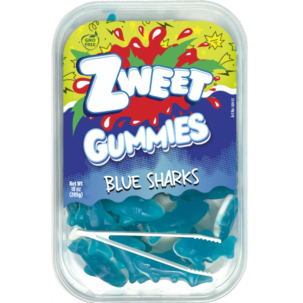 Gummy Blue Sharks | 10 oz
