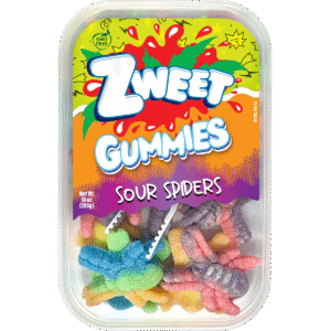 Sour Gummy Neon Spiders | 10 oz