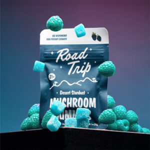 Road Trip Desert Stardust Mushroom Gummies – Blue Raspberry