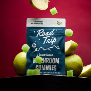 Road Trip Desert Stardust Mushroom Gummies – Green Apple
