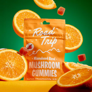 Road Trip Microdosed Gummies + Functional Mushrooms – Orange